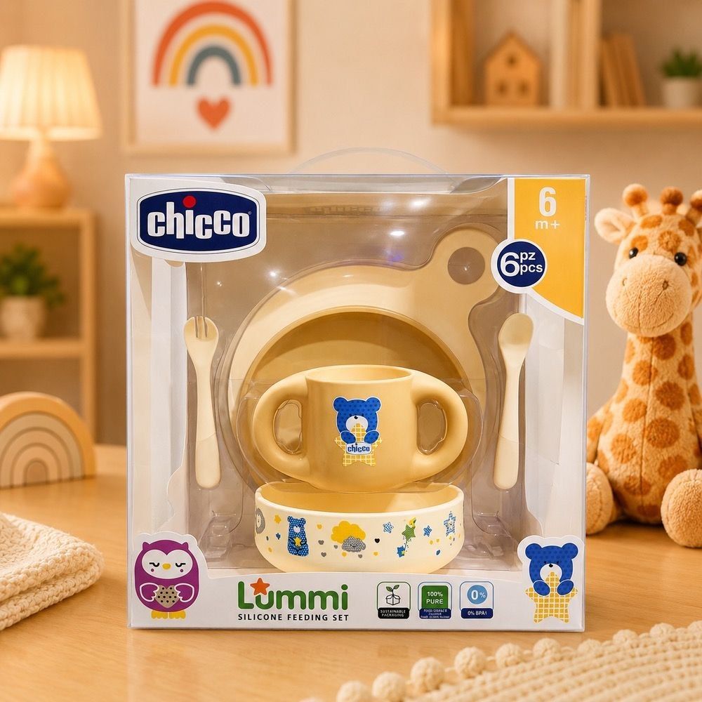 سرویس غذاخوری تمام سلیکونی چیکو مدل Lummi